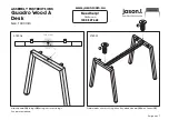 Предварительный просмотр 6 страницы Jason.L Quadro Wood A Desk Assembly Instructions Manual