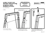 Preview for 3 page of Jason.L Quadro Wood A leg Counter table Radius... Assembly Instructions Manual