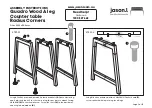 Preview for 5 page of Jason.L Quadro Wood A leg Counter table Radius... Assembly Instructions Manual