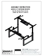 Предварительный просмотр 1 страницы Jason.L ST SUPREME DSE25TS Assembly Instruction Manual