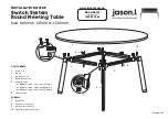 Предварительный просмотр 2 страницы Jason.L Switch System Round Meeting Table Assembly Instructions