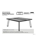 JasonL Switch System 2 Person Workstation Installation Manual предпросмотр