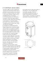 Предварительный просмотр 7 страницы Jaspi AKVATERM AKVA PRO 1000 EK Operation And Installation