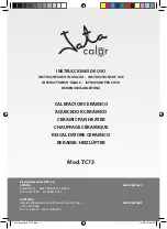 Jata calor TC73 Instructions For Use Manual preview