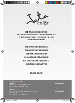 Preview for 1 page of Jata calor TC73 Instructions For Use Manual