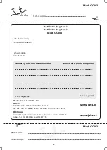 Preview for 16 page of Jata electro CC303 Instructions Of Use