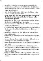 Preview for 16 page of Jata electro CLH810 Instructions For Use Manual