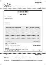 Preview for 20 page of Jata electro GT402 Instructions For Use Manual