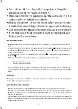 Preview for 9 page of Jata electro INOX BT155 Instructions For Use Manual