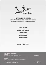 Jata electro YG523 Instructions For Use Manual preview
