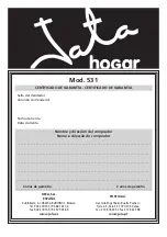 Preview for 24 page of Jata hogar 531 Instructions Of Use