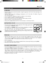 Preview for 5 page of Jata hogar 775 Manual