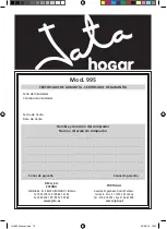 Preview for 16 page of Jata hogar 995 Quick Start Manual