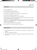 Preview for 7 page of Jata hogar AC57 Instructions For Use Manual