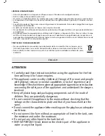 Preview for 8 page of Jata FR700 Instructions For Use Manual