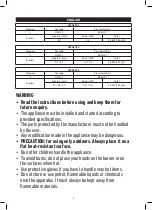 Preview for 7 page of Jata JECG2701 Instructions For Use Manual