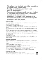 Preview for 10 page of Jata JEGR1603 Instructions For Use Manual