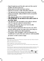 Preview for 10 page of Jata JEGR2851 Instructions For Use Manual