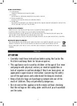 Preview for 7 page of Jata JVAC2003 Instructions Of Use