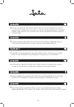 Preview for 18 page of Jata TT589NG Instructions For Use Manual