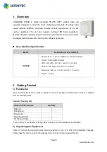 Preview for 5 page of Jatontec JT6300D Administrator User Manual