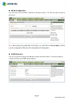 Preview for 11 page of Jatontec JT6300D Administrator User Manual