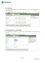 Preview for 21 page of Jatontec JT6300D Administrator User Manual