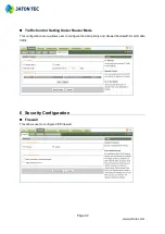 Preview for 22 page of Jatontec JT6300D Administrator User Manual