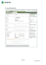 Preview for 25 page of Jatontec JT6300D Administrator User Manual