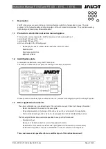 Предварительный просмотр 2 страницы JAUDT FS100-6116 Series Translation Of The Original Operating Instructions