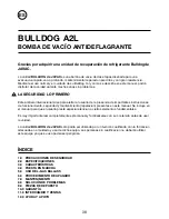 Предварительный просмотр 38 страницы JAVAC BULLDOG A2L Safety Instructions & Operation Manual