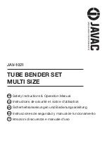 JAVAC JAV-1021 Safety Instructions & Operation Manual предпросмотр