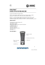 Preview for 5 page of JAVAC JAV-1090 Safety Instructions & Operation Manual