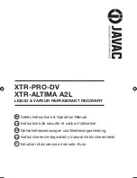 Предварительный просмотр 1 страницы JAVAC XTR-PRO-DV Safety Instructions & Operation Manual