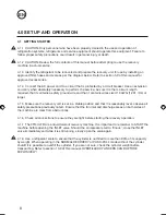 Предварительный просмотр 8 страницы JAVAC XTR-ULTRA Operation Manual