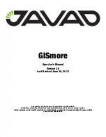 Javad GISmore Operator'S Manual предпросмотр