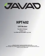 Javad HPT402 Operator'S Manual preview