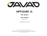 Javad HPT435BT JL User Manual preview