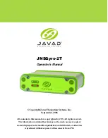 Preview for 1 page of Javad JNSGyro-2T Operator'S Manual