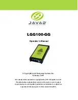 Javad LGG100-GG Operator'S Manual preview