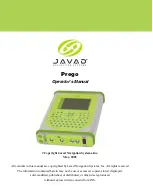 Javad Prego Operator'S Manual предпросмотр