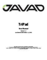 Предварительный просмотр 1 страницы Javad TriPad User Manual