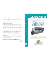 Javelin J430i Quick Start preview