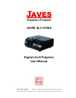 Предварительный просмотр 1 страницы Javes JAVES SLC-515SA User Manual