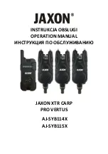 Preview for 1 page of Jaxon XTR CARP PRO VERTUS Operation Manual