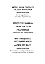 Preview for 3 page of Jaxon XTR CARP PRO VERTUS Operation Manual