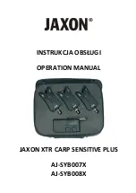 Preview for 1 page of Jaxon XTR CARP SENSITIVE PLUS Operation Manual