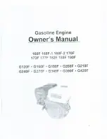 Preview for 1 page of JaxSon 160F Owner'S Manual