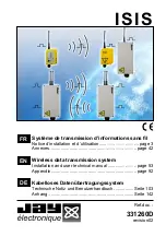 Jay electronique ISIS Series Installation And User Technical Manual preview