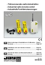 Jay electronique UC 323882G Installation And User Technical Manual preview